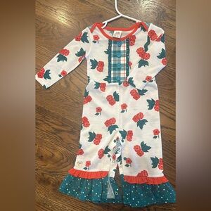 Wildflowers. Size 18 month. Girls Holiday one piece outfit